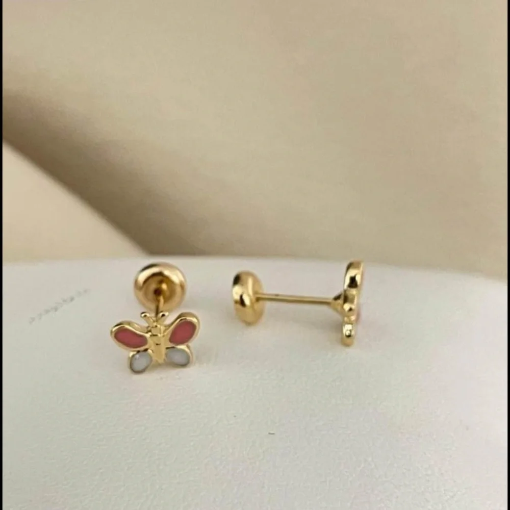 18k Gold Filled Butterfly 🦋 Children Stud Earring